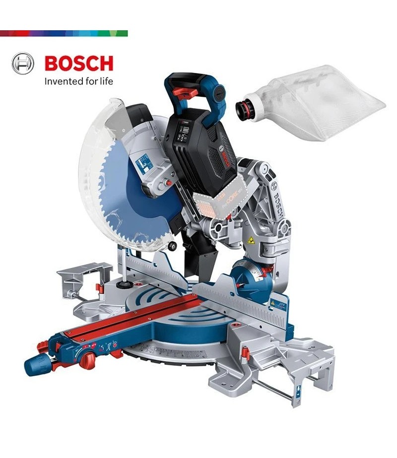 Bosch GCM Cordless Mitre Saw Biturbo 18v Professional Power Tool Brushless Motor Cutting